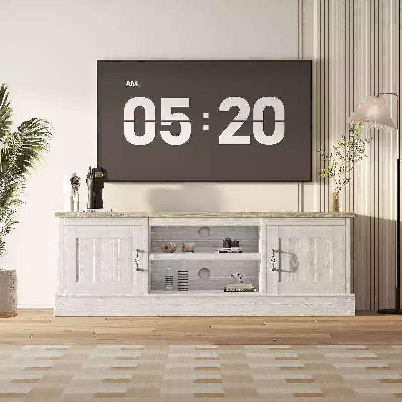 COZONY Haven Media Console: Where Modern Entertainment Meets Rustic Warmth