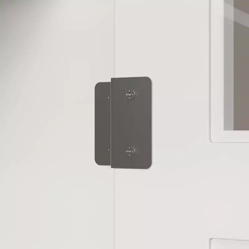 Vetrina ad arco con anta in vetro, ripiani aperti e cassetto