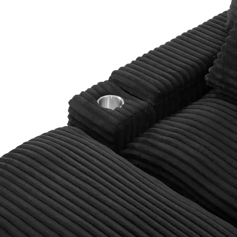 Divanetto componibile da 180 cm con contenitore, pouf e porte di ricarica