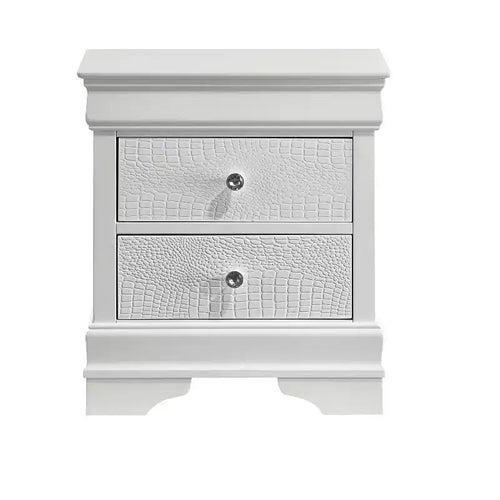 Blaze Modern Style 2-Drawer Night stand Made with Wood in White same asG150108720 (NJ inventory)
