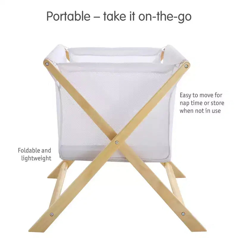 Culla portatile in mesh traspirante – Culla da comodino e da viaggio