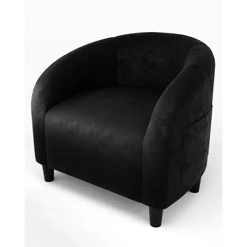 Accent Chair Armchair Set of 2 for Living Room Barrel Club Chair with Soft Padded Seat & Sturdy Legs for Bedroom Waiting Room Reception Chairs