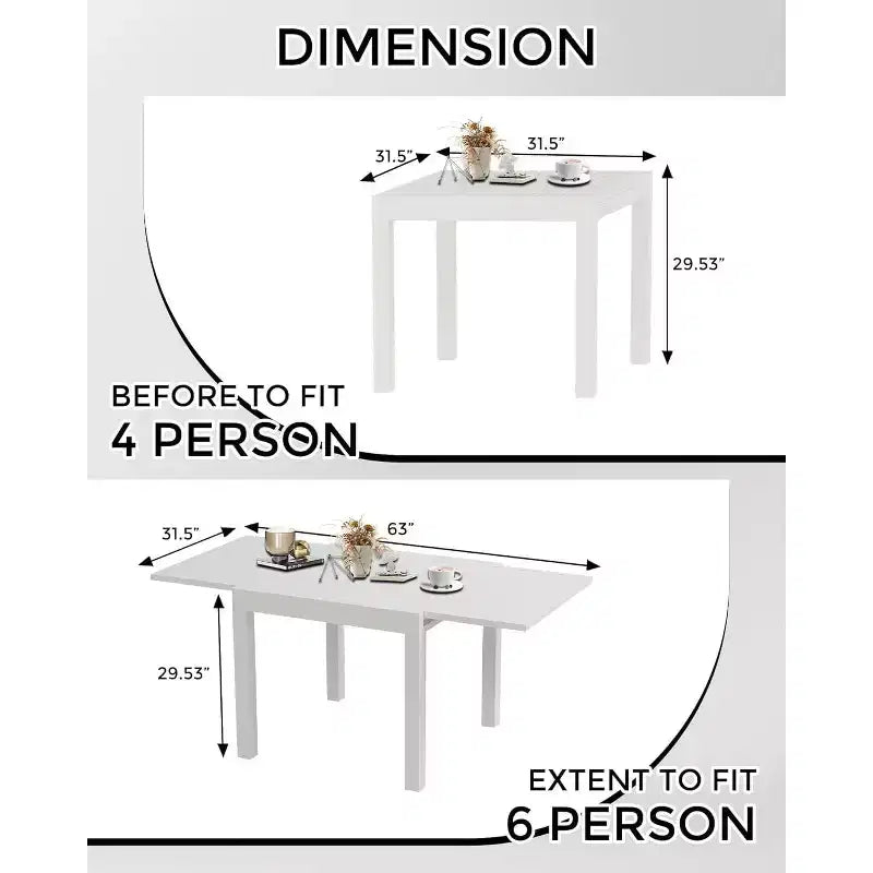 Tavolo da pranzo da esterno allungabile in alluminio (80-160 cm)