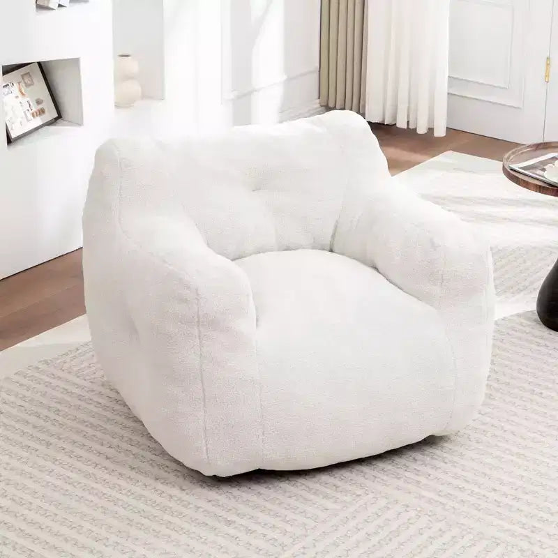 Poltrona a sacco con braccioli e imbottitura in memory foam