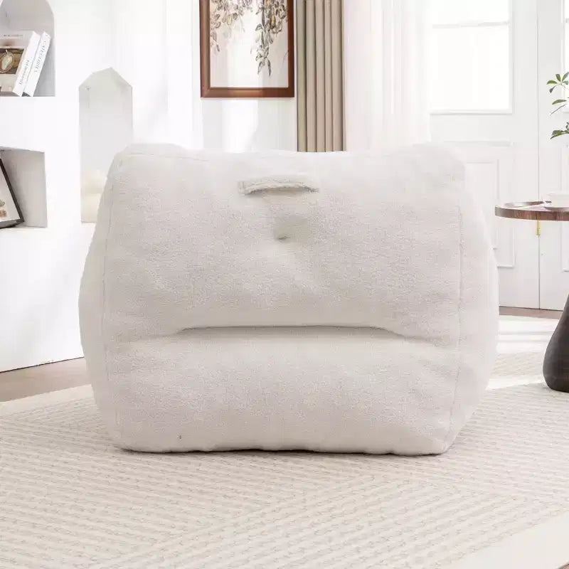 Poltrona a sacco con braccioli e imbottitura in memory foam