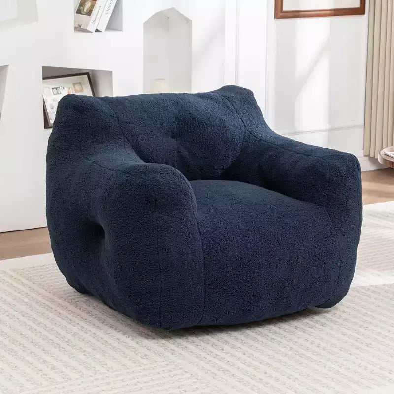 Poltrona a sacco con braccioli e imbottitura in memory foam