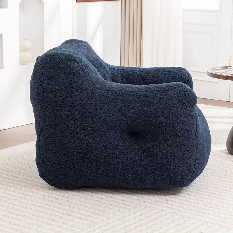 Poltrona a sacco con braccioli e imbottitura in memory foam