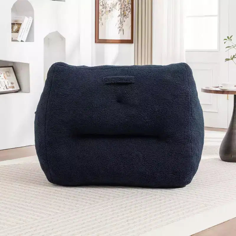 Poltrona a sacco con braccioli e imbottitura in memory foam