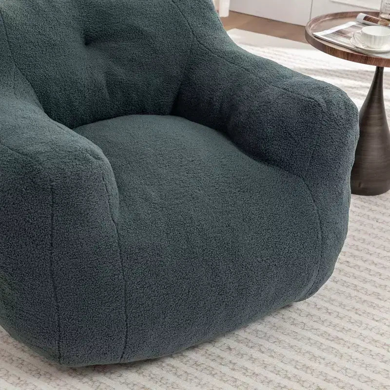 Poltrona a sacco con braccioli e imbottitura in memory foam