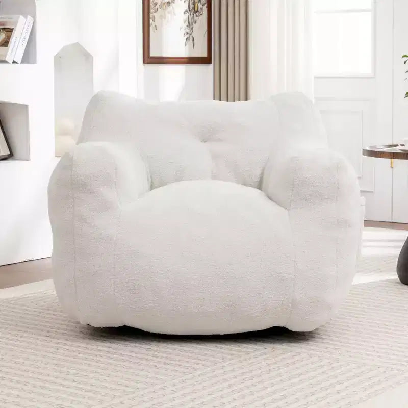 Poltrona a sacco con braccioli e imbottitura in memory foam