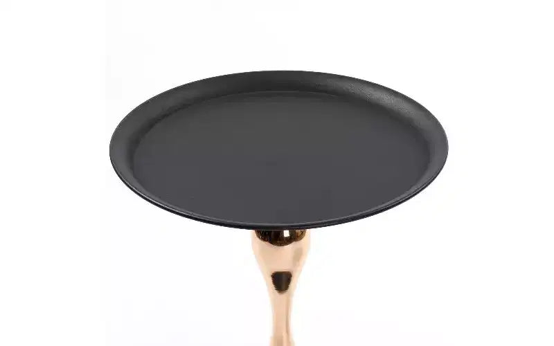 Tavolino rotondo a piedistallo con coda di sirena