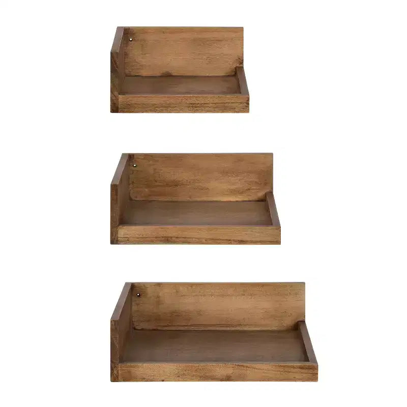 Set di 3 mensole angolari galleggianti