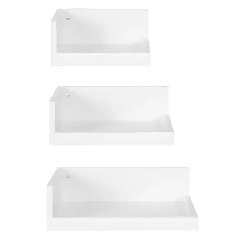 Set di 3 mensole angolari galleggianti