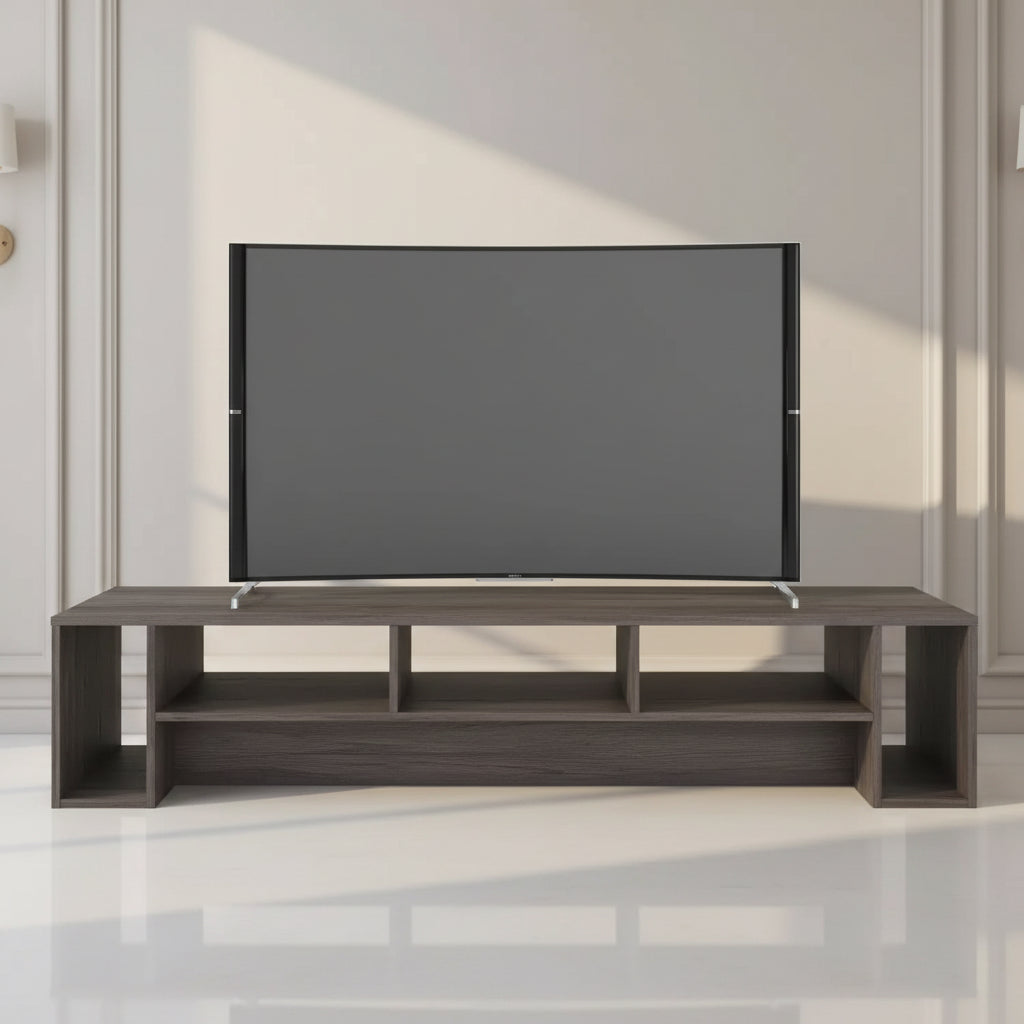 Rustik 3 Shelf TV Stand for TVs up to 80 - Nexera